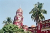 Myanmar / Burma - Yangon / Rangoon: Colonial architecture - Rangoon High Court - clock tower - architect: John Ransome - photo by J.Kaman