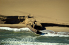 Namibia: Aerial view of Skeleton Coast with shipwreck, Kunene region - photo by B.Cain