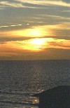 North island: Paekakariki - sunset on the Cook strait