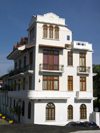 Panama City: Colonial Architecture, Plaza de Francia - Casco Antiguo - Old Quarter - photo by H.Olarte