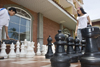 Panama City / Ciudad de Panama: children playing giant chess - Amador Causeway - photo by H.Olarte