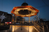 Portugal - Montijo: bandstand at night - coreto  noite - photo by M.Durruti