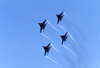 Russia - Gelendjik - Krasnodar kray: aviation show - formation of Mikoyan-Gurevich MiG-29 Fulcrum fighters - aircraft - photo by V.Sidoropolev