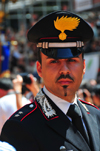 Cagliari, Sardinia / Sardegna / Sardigna: Feast of Sant'Efisio / Sagra di Sant'Efisio - Carabiniere in the parade - photo by M.Torres