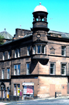 Scotland - Edinburgh: street scene, showing interesting architecture - photo by C.McEachern