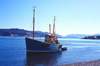 Scotland - Kyle of Lochalsh, Highlands: fishing boat arriving - photo by D.S.Jackson