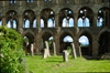 Jedburgh, Borders, Scotland: the Abbey - side view - photo by C.McEachern