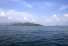 Kent, Sierra Leone: seen from the Atlantic ocean - blue waters off Hope of Kent - blue skies - photo by J.Britt-Green