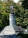 South Ossetia - Tskhinvali: Kosta Khetagurov / Konstantin Khetagati monument - national poet of the Ossetian people - photo by Reva