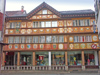 Herisau (Appenzell Ausserrhoden / Rhodes-Extrieures / Appenzell Outer Rhodes): heraldic on a faade (photo by Christian Roux)