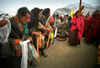 Tibet- pilgrims worshipping - monks procession - photo by Y.Xu