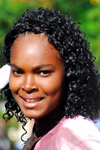 Port of Spain, Trinidad and Tobago: beautiful face and hair of a Trinidad girl - photo by E.Petitalot