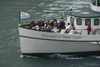 Chicago, Illinois, USA: prow of Chicago's First Lady, taking tourists on the architectural and historic cruise along the Chicago River - photo by C.Lovell