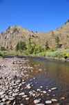 Roosevelt National Forest - Poudre Canyon, Larimer County, Colorado, USA: Cache la Poudre River Canyon, glacier-formed valley at the foothills of the Front Range of the Rocky Mountains - CO 14 road - Poudre Canyon Hwy - photo by M.Torres