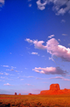 Monument Valley, Navajo Nation, Arizona, USA: buttes on a valley of Cutler Red siltstone - Monument Valley Navajo Tribal Park - photo by M.Torres