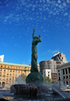 Cleveland, Ohio, USA: Fountain of Eternal Life aka War Memorial Fountain - sculptor Marshall Fredericks - Veterans' Memorial Plaza (Mall A)  - photo by M.Torres