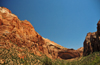 Zion National Park, Utah, USA: natural niche in the Navajo Sandstone - alcove - photo by M.Torres