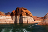 Lake Powell, Utah, USA: entering the canyon of Rainbow Bridge National Monument - photo by A.Ferrari