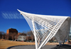 Oklahoma City, OK, USA: Myriad Botanical Gardens - modern bandshell stage - photo by M.Torres