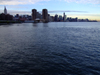 New York City: the East River at dusk - photo by M.Bergsma