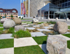 USA - Indianapolis (Indiana): Indiana State Museum - checkerboard landscape - photo by G.Frysinger