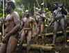 22 Vanuatu Chanters at Land Diving event, Pentecost Island (photo by B.Cain)