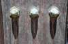 Stone Town, Zanzibar, Tanzania: brass spike on a carved door - Palace museum - Beit el-Sahal - Forodhani, Mzingani road - photo by M.Torres