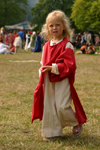 Gotland island - Visby: medieval girl - medieval week - blonde girl - photo by C.Schmidt