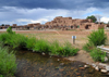 Pueblo de Taos, New Mexico, USA: North Pueblo and the Red Willow Creek or Rio Pueblo, a small tributary of the Rio Grande - photo by M.Torres