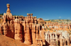 Bryce Canyon National Park, Utah, USA: Sunset Point - Thor's Hammer hoodoo and panorama of colorful limestone pinnacles - photo by M.Torres