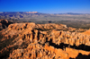 Bryce Canyon National Park, Utah, USA: Bryce Point - view towards Boat Mesa - fins and hoodoos - photo by M.Torres