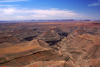 Goosenecks State Park, San Juan county, Utah, USA: entrenched river - deep meanders of the San Juan River - walls of layered eroded rock along the bends in the canyon - photo by A.Ferrari